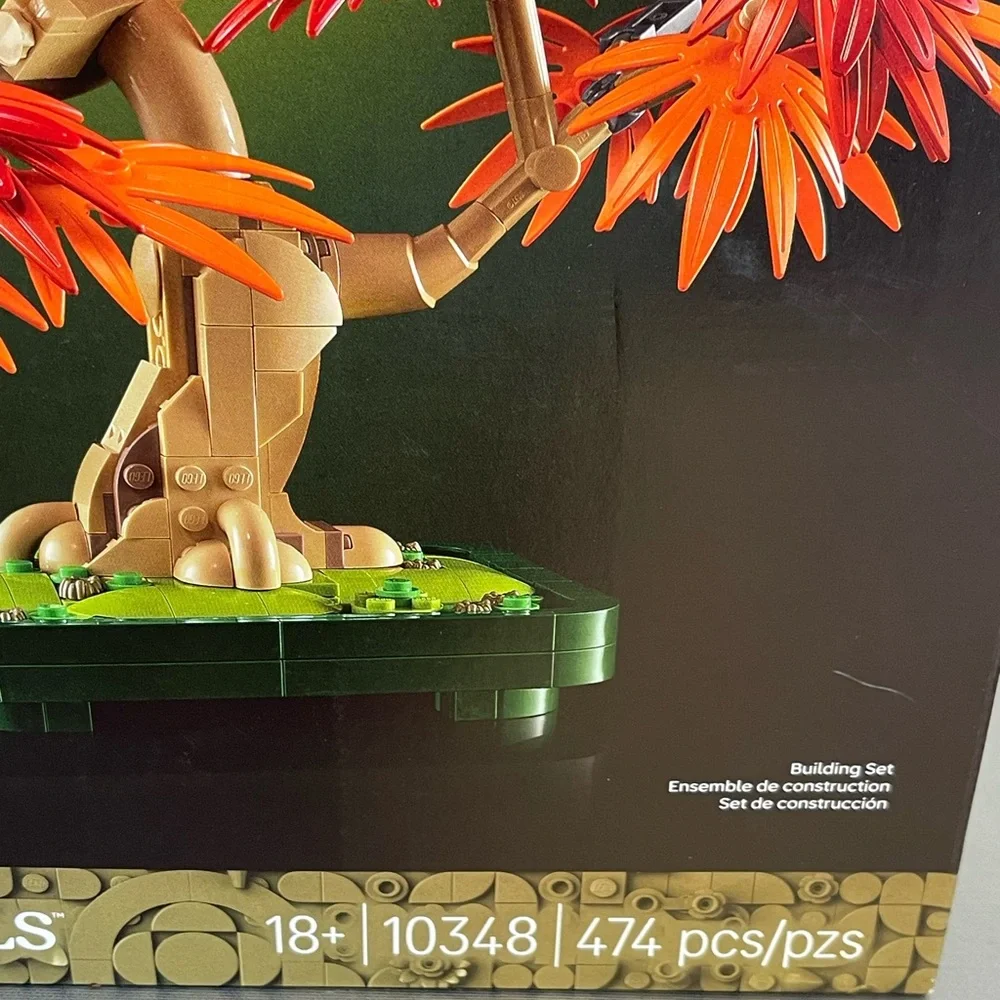 LEGO Botanical Collection Japanese Ted Maple Bonsai Tree 10348 Top of box Open